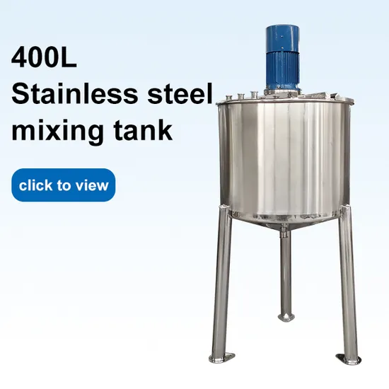 Mixing Tank Stainless Barrel Chemical Storage Tank