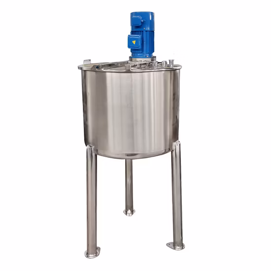 Tanque de mistura de barril inoxidável tanque de armazenamento de produtos químicos